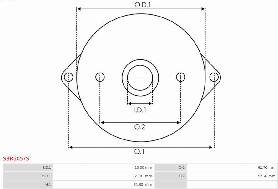 AS-PL SBR5057S - Кришка стартера, карбюратор autozip.com.ua