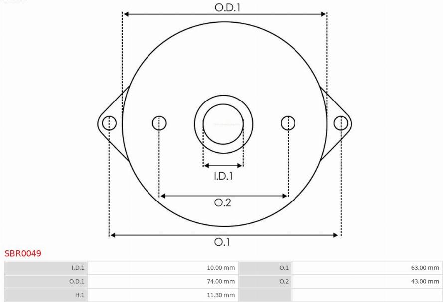 AS-PL SBR0049 - Кришка стартера, карбюратор autozip.com.ua