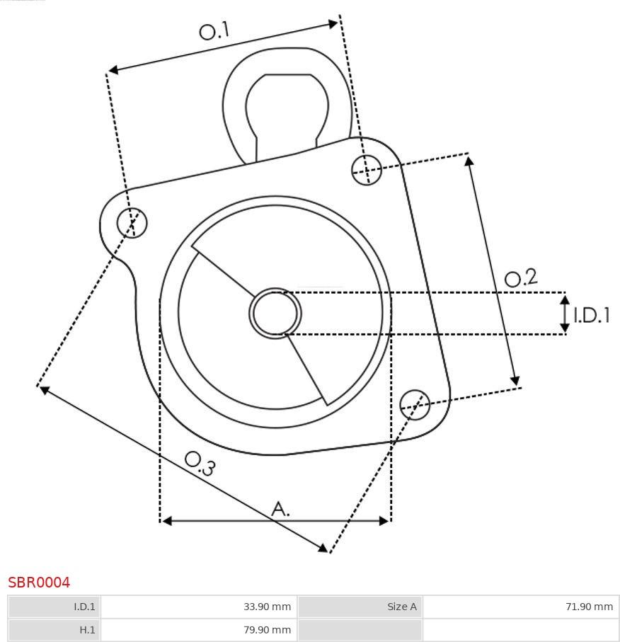 AS-PL SBR0004 - Кришка стартера, карбюратор autozip.com.ua