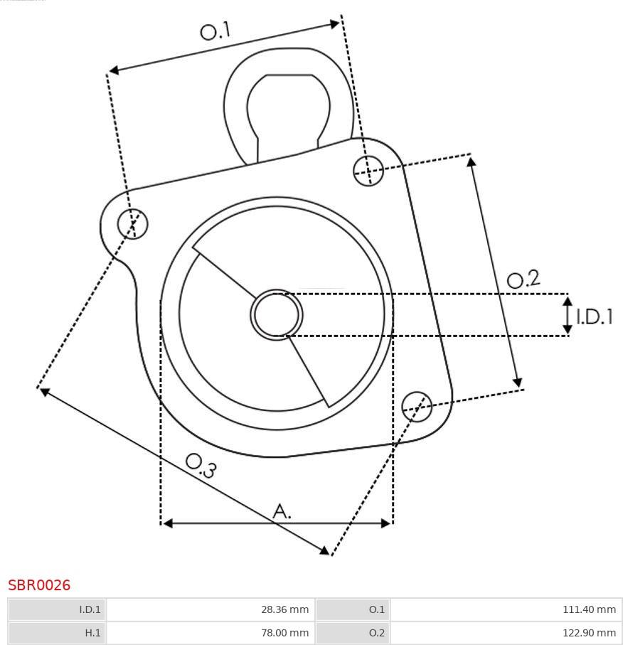 AS-PL SBR0026 - Кришка стартера, карбюратор autozip.com.ua