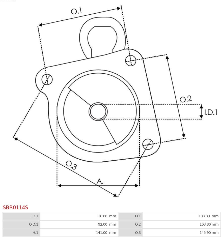 AS-PL SBR0114S - Кришка стартера, карбюратор autozip.com.ua