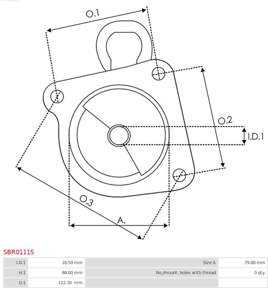 AS-PL SBR0111S - Кришка стартера, карбюратор autozip.com.ua