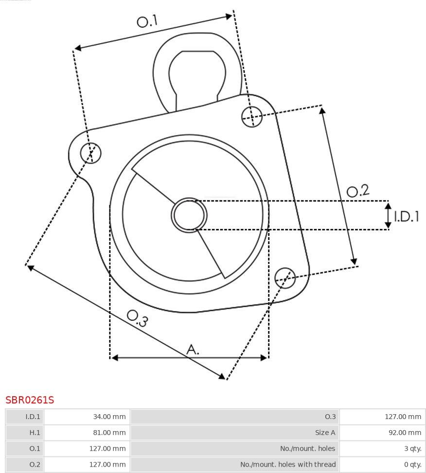 AS-PL SBR0261S - Кришка стартера, карбюратор autozip.com.ua