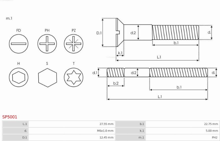 AS-PL SP5001 - Ремкомплект, стартер autozip.com.ua