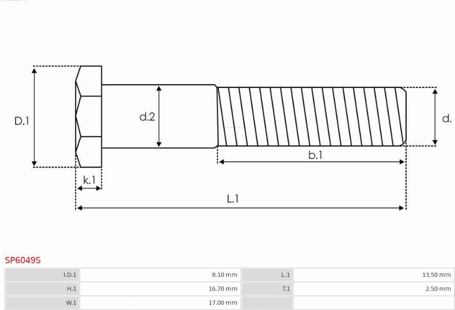 AS-PL SP6049S - Ремкомплект, стартер autozip.com.ua