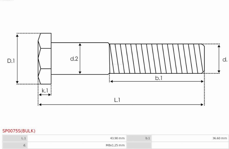 AS-PL SP0075S(BULK) - Ремкомплект, стартер autozip.com.ua