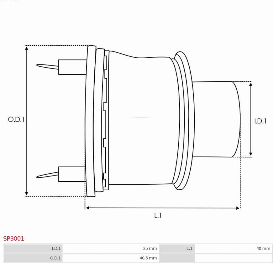 AS-PL SP3001 - Ремкомплект, стартер autozip.com.ua