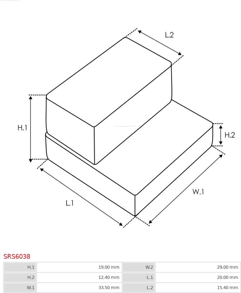 AS-PL SRS6038 - Ремкомплект, стартер autozip.com.ua