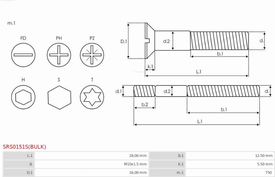 AS-PL SRS0151S(BULK) - Ремкомплект, генератор autozip.com.ua