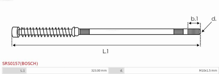 AS-PL SRS0157(BOSCH) - Ремкомплект, стартер autozip.com.ua