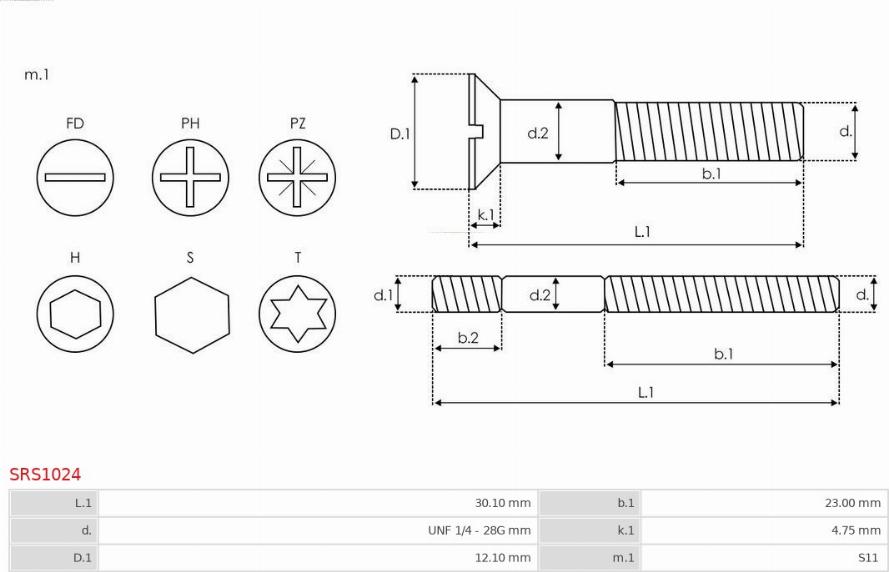 AS-PL SRS1024 - Ремкомплект, генератор autozip.com.ua