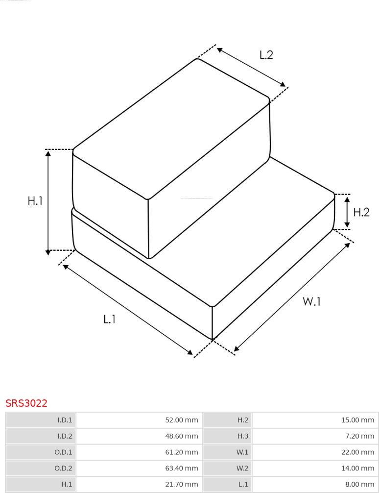 AS-PL SRS3022 - Ремкомплект, стартер autozip.com.ua