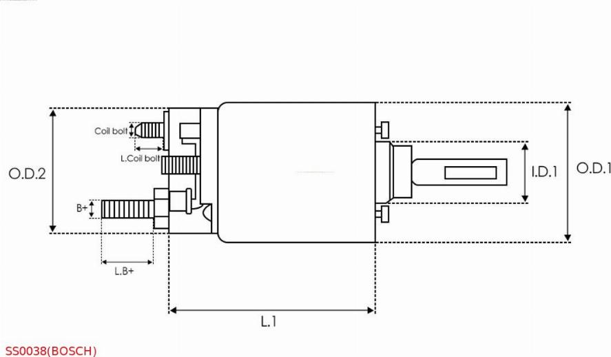 AS-PL SS0038(BOSCH) - Тягове реле, стартер autozip.com.ua