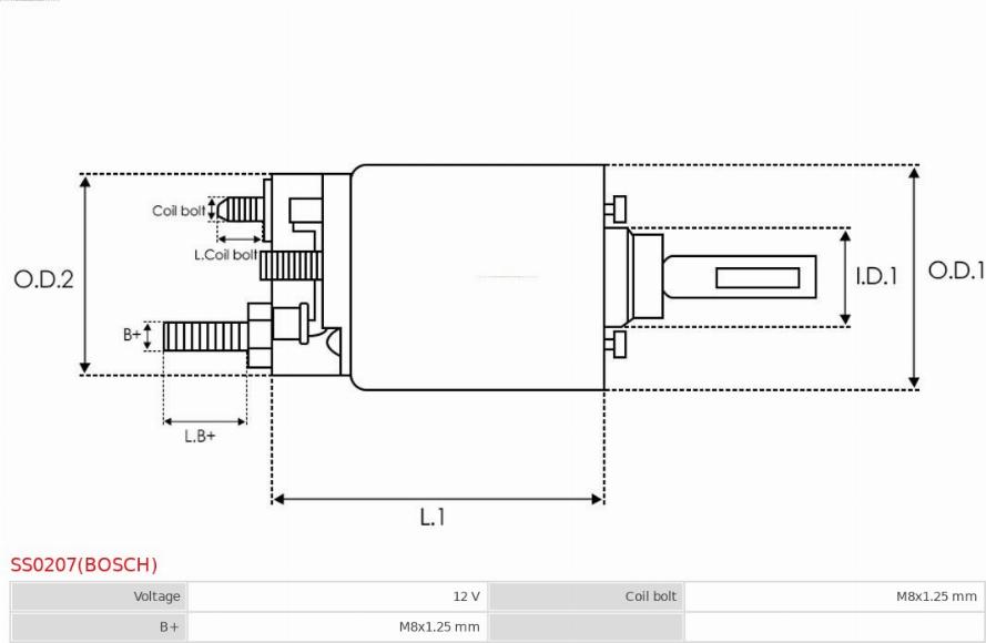 AS-PL SS0207(BOSCH) - Тягове реле, стартер autozip.com.ua