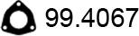 ASSO 99.4067 - Прокладка, труба вихлопного газу autozip.com.ua