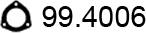 ASSO 99.4006 - Прокладка, труба вихлопного газу autozip.com.ua