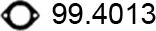 ASSO 99.4013 - Прокладка, труба вихлопного газу autozip.com.ua