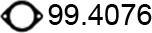 ASSO 99.4076 - Прокладка, труба вихлопного газу autozip.com.ua