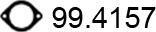 ASSO 99.4157 - Прокладка, труба вихлопного газу autozip.com.ua