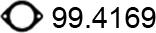 ASSO 99.4169 - Прокладка, труба вихлопного газу autozip.com.ua