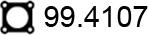 ASSO 99.4107 - Прокладка, труба вихлопного газу autozip.com.ua