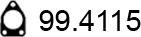ASSO 99.4115 - Прокладка, труба вихлопного газу autozip.com.ua