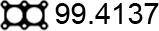 ASSO 99.4137 - Прокладка, труба вихлопного газу autozip.com.ua