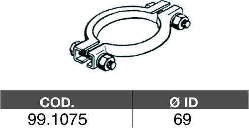 ASSO 99.1075 - З'єднувальні елементи, система випуску autozip.com.ua