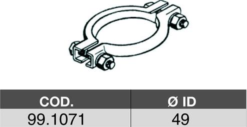 ASSO 99.1071 - З'єднувальні елементи, система випуску autozip.com.ua