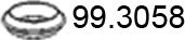 ASSO 99.3058 - Кільце ущільнювача, труба вихлопного газу autozip.com.ua