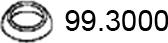 ASSO 99.3000 - Кільце ущільнювача, труба вихлопного газу autozip.com.ua