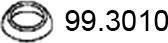 ASSO 99.3010 - Кільце ущільнювача, труба вихлопного газу autozip.com.ua