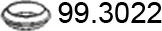 ASSO 99.3022 - Кільце ущільнювача, труба вихлопного газу autozip.com.ua