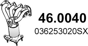 ASSO 46.0040 - Каталізатор autozip.com.ua