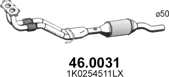 ASSO 46.0031 - Каталізатор autozip.com.ua