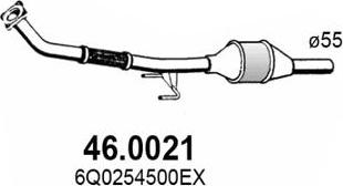 ASSO 46.0021 - Каталізатор autozip.com.ua