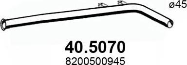 ASSO 40.5070 - Труба вихлопного газу autozip.com.ua