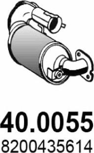 ASSO 40.0055 - Каталізатор autozip.com.ua