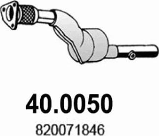ASSO 40.0050 - Каталізатор autozip.com.ua