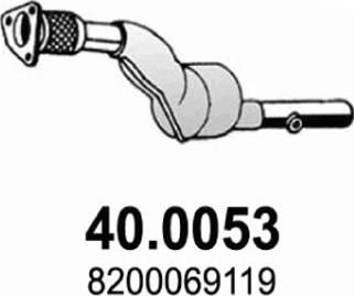 ASSO 40.0053 - Каталізатор autozip.com.ua