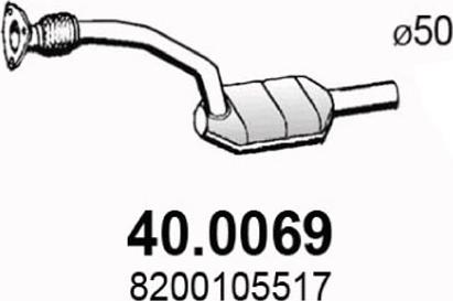 ASSO 40.0069 - Каталізатор autozip.com.ua