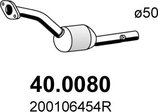 ASSO 40.0080 - Каталізатор autozip.com.ua