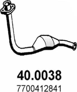 ASSO 40.0038 - Каталізатор autozip.com.ua