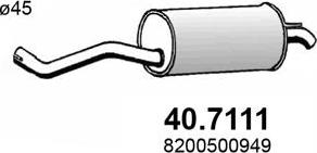 ASSO 40.7111 - Глушник вихлопних газів кінцевий autozip.com.ua