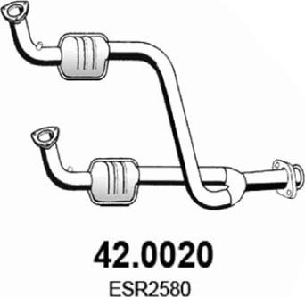 ASSO 42.0020 - Каталізатор autozip.com.ua