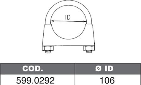 ASSO 599.0292 - Монтажний комплект, глушитель autozip.com.ua