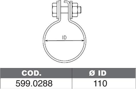 ASSO 599.0288 - Монтажний комплект, глушитель autozip.com.ua