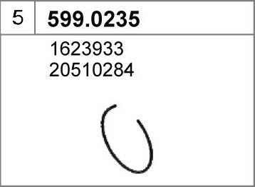 ASSO 599.0235 - Монтажний комплект, глушитель autozip.com.ua