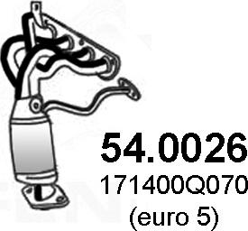ASSO 54.0026 - Каталізатор autozip.com.ua