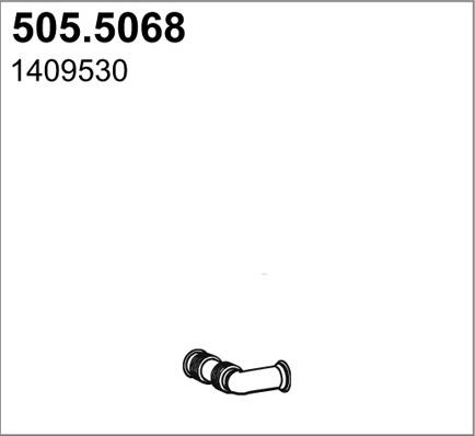 ASSO 505.5068 - Труба вихлопного газу autozip.com.ua